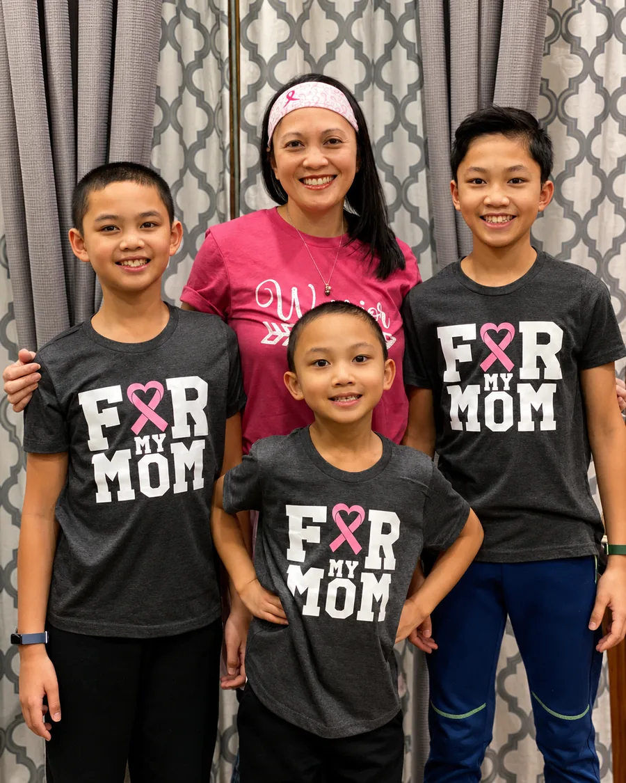 Christina G. with her sons